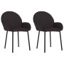 Sillas de comedor 2 unidades cuero sintético negro de vidaXL, Sillas de comedor - Ref: Foro24-344761, Precio: 102,99 €, Descu...