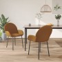 Dining chairs 2 units brown velvet by vidaXL, dining chairs - Ref: Foro24-344771, Price: 96,12 €, Discount: %