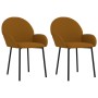 Dining chairs 2 units brown velvet by vidaXL, dining chairs - Ref: Foro24-344771, Price: 96,12 €, Discount: %