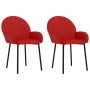 Sillas de comedor 2 unidades cuero sintético rojo tinto de vidaXL, Sillas de comedor - Ref: Foro24-344758, Precio: 105,99 €, ...