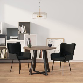 Dining chairs 2 units black velvet by vidaXL, dining chairs - Ref: Foro24-344804, Price: 119,99 €, Discount: %