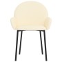 Dining chairs 2 units cream-colored synthetic leather by vidaXL, dining chairs - Ref: Foro24-344755, Price: 110,23 €, Discoun...