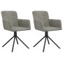 2pcs Light Gray Velvet Swivel Dining Chairs by vidaXL, dining chairs - Ref: Foro24-344790, Price: 145,27 €, Discount: %