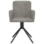 2pcs Light Gray Velvet Swivel Dining Chairs by vidaXL, dining chairs - Ref: Foro24-344790, Price: 145,27 €, Discount: %