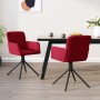 Swivel dining chairs 2 units red velvet by vidaXL, dining chairs - Ref: Foro24-344795, Price: 138,32 €, Discount: %