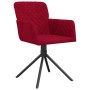 Swivel dining chairs 2 units red velvet by vidaXL, dining chairs - Ref: Foro24-344795, Price: 138,32 €, Discount: %