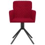 Swivel dining chairs 2 units red velvet by vidaXL, dining chairs - Ref: Foro24-344795, Price: 138,32 €, Discount: %