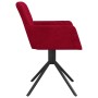 Swivel dining chairs 2 units red velvet by vidaXL, dining chairs - Ref: Foro24-344795, Price: 138,32 €, Discount: %