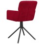 Swivel dining chairs 2 units red velvet by vidaXL, dining chairs - Ref: Foro24-344795, Price: 138,32 €, Discount: %