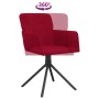 Sillas de comedor giratorias 2 unidades terciopelo rojo tinto de vidaXL, Sillas de comedor - Ref: Foro24-344795, Precio: 138,...