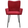 Sillas de comedor 2 unidades terciopelo rojo tinto de vidaXL, Sillas de comedor - Ref: Foro24-344803, Precio: 135,06 €, Descu...