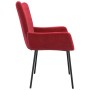 Sillas de comedor 2 unidades terciopelo rojo tinto de vidaXL, Sillas de comedor - Ref: Foro24-344803, Precio: 135,06 €, Descu...