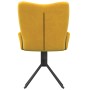 Swivel dining chairs 2 pcs yellow velvet by vidaXL, dining chairs - Ref: Foro24-344816, Price: 132,74 €, Discount: %