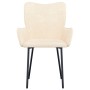 Dining chairs 2 units cream velvet by vidaXL, dining chairs - Ref: Foro24-344829, Price: 140,99 €, Discount: %