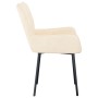 Dining chairs 2 units cream velvet by vidaXL, dining chairs - Ref: Foro24-344829, Price: 140,99 €, Discount: %