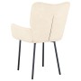 Dining chairs 2 units cream velvet by vidaXL, dining chairs - Ref: Foro24-344829, Price: 140,99 €, Discount: %