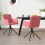 Swivel dining chairs 2 units pink velvet by vidaXL, dining chairs - Ref: Foro24-344794, Price: 155,01 €, Discount: %