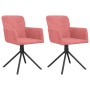 Sillas de comedor giratorias 2 unidades terciopelo rosa de vidaXL, Sillas de comedor - Ref: Foro24-344794, Precio: 155,99 €, ...