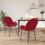 Sillas de comedor 2 unidades terciopelo rojo tinto de vidaXL, Sillas de comedor - Ref: Foro24-344768, Precio: 119,99 €, Descu...