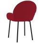 Sillas de comedor 2 unidades terciopelo rojo tinto de vidaXL, Sillas de comedor - Ref: Foro24-344768, Precio: 119,99 €, Descu...