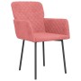 Sillas de comedor 2 unidades terciopelo rosa de vidaXL, Sillas de comedor - Ref: Foro24-344783, Precio: 121,99 €, Descuento: %