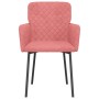 Sillas de comedor 2 unidades terciopelo rosa de vidaXL, Sillas de comedor - Ref: Foro24-344783, Precio: 121,99 €, Descuento: %