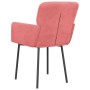 Sillas de comedor 2 unidades terciopelo rosa de vidaXL, Sillas de comedor - Ref: Foro24-344783, Precio: 121,99 €, Descuento: %