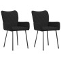 Dining chairs 2 units black fabric by vidaXL, dining chairs - Ref: Foro24-344839, Price: 111,99 €, Discount: %