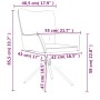 2 Stück drehbare Esszimmerstühle aus hellgrauem Samt von vidaXL, Essstühle - Ref: Foro24-344809, Preis: 158,67 €, Rabatt: %