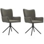 Swivel dining chairs 2 units dark gray velvet by vidaXL, dining chairs - Ref: Foro24-344810, Price: 153,94 €, Discount: %