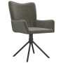 Swivel dining chairs 2 units dark gray velvet by vidaXL, dining chairs - Ref: Foro24-344810, Price: 153,94 €, Discount: %