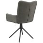 Swivel dining chairs 2 units dark gray velvet by vidaXL, dining chairs - Ref: Foro24-344810, Price: 153,94 €, Discount: %