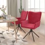 Swivel dining chairs 2 units red velvet by vidaXL, dining chairs - Ref: Foro24-344814, Price: 159,99 €, Discount: %