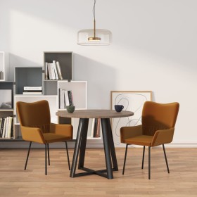 Dining chairs 2 units brown velvet by vidaXL, dining chairs - Ref: Foro24-344806, Price: 123,99 €, Discount: %