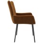 Dining chairs 2 units brown velvet by vidaXL, dining chairs - Ref: Foro24-344806, Price: 123,99 €, Discount: %