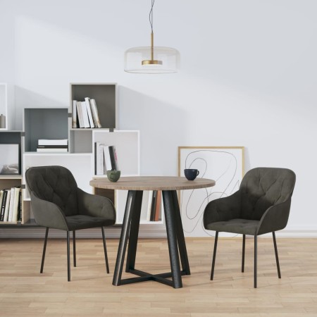 Dining chairs 2 units dark gray velvet by vidaXL, dining chairs - Ref: Foro24-344846, Price: 132,99 €, Discount: %