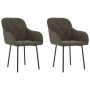 Dining chairs 2 units dark gray velvet by vidaXL, dining chairs - Ref: Foro24-344846, Price: 132,99 €, Discount: %