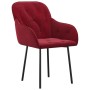 Dining chairs 2 units red velvet by vidaXL, dining chairs - Ref: Foro24-344850, Price: 126,86 €, Discount: %