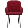 Dining chairs 2 units red velvet by vidaXL, dining chairs - Ref: Foro24-344850, Price: 126,86 €, Discount: %