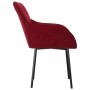 Dining chairs 2 units red velvet by vidaXL, dining chairs - Ref: Foro24-344850, Price: 126,86 €, Discount: %