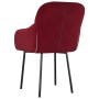 Dining chairs 2 units red velvet by vidaXL, dining chairs - Ref: Foro24-344850, Price: 126,86 €, Discount: %