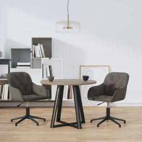 Swivel dining chairs 2 units dark gray velvet by vidaXL, dining chairs - Ref: Foro24-3103378, Price: 165,99 €, Discount: %