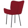 Sillas de comedor 2 unidades terciopelo rojo tinto de vidaXL, Sillas de comedor - Ref: Foro24-344825, Precio: 127,40 €, Descu...