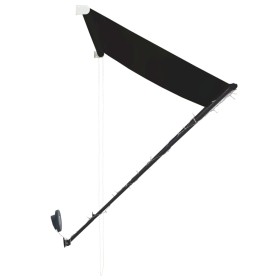 Retractable awning with LED anthracite gray 150x150 cm by vidaXL, Awnings - Ref: Foro24-145915, Price: 39,64 €, Discount: %