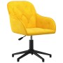 Swivel dining chairs 2 pcs yellow velvet by vidaXL, dining chairs - Ref: Foro24-3103384, Price: 173,33 €, Discount: %