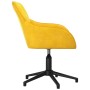 Swivel dining chairs 2 pcs yellow velvet by vidaXL, dining chairs - Ref: Foro24-3103384, Price: 173,33 €, Discount: %