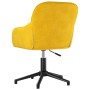 Swivel dining chairs 2 pcs yellow velvet by vidaXL, dining chairs - Ref: Foro24-3103384, Price: 173,33 €, Discount: %