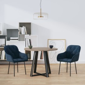 Dining chairs 2 units blue velvet by vidaXL, dining chairs - Ref: Foro24-344844, Price: 111,99 €, Discount: %