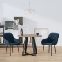 Dining chairs 2 units blue velvet by vidaXL, dining chairs - Ref: Foro24-344844, Price: 126,86 €, Discount: %