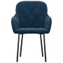 Dining chairs 2 units blue velvet by vidaXL, dining chairs - Ref: Foro24-344844, Price: 126,86 €, Discount: %